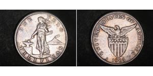1 Peso Filipinas Plata 