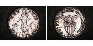 1 Peso Filipinas Plata 
