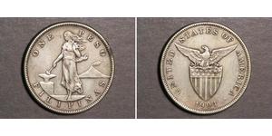 1 Peso Filipinas Plata 