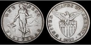 1 Peso Filipinas Plata 