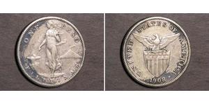 1 Peso Filipinas Plata 