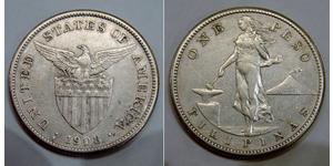 1 Peso Filipinas Plata 