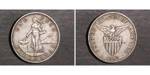 1 Peso Filipinas Plata 