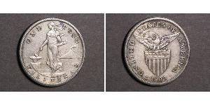 1 Peso Filipinas Plata 