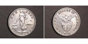 1 Peso Filipinas Plata 