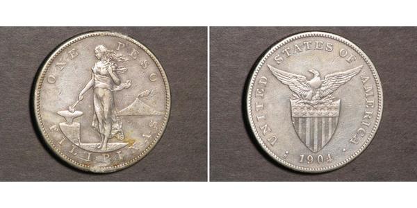 1 Peso Filipinas Plata 