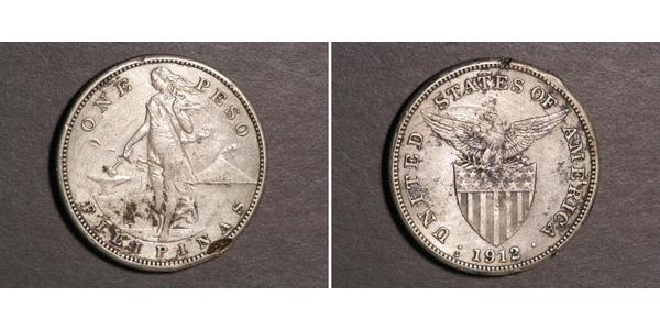 1 Peso Filipinas Plata 