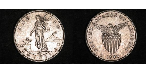 1 Peso Filipinas Plata 