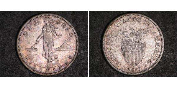 1 Peso Filipinas Plata 