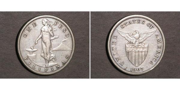 1 Peso Filipinas Plata 