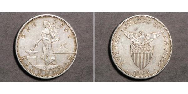 1 Peso Filipinas Plata 
