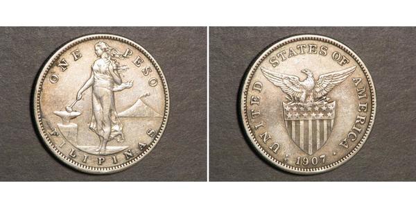 1 Peso Filipinas Plata 