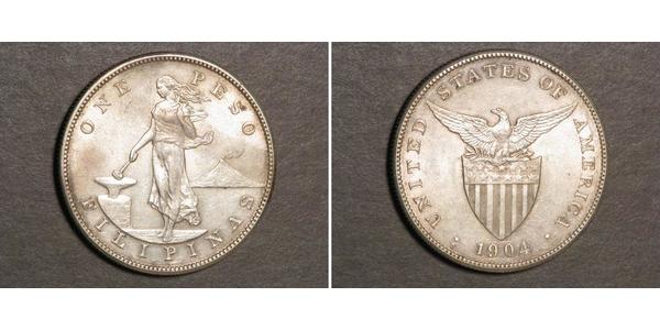 1 Peso Filipinas Plata 