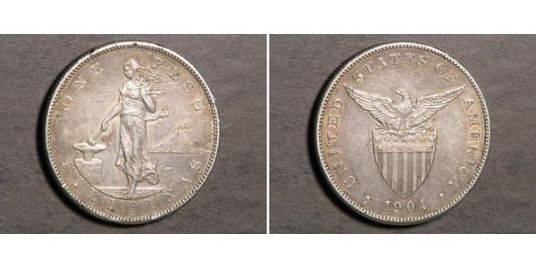 1 Peso Filipinas Plata 