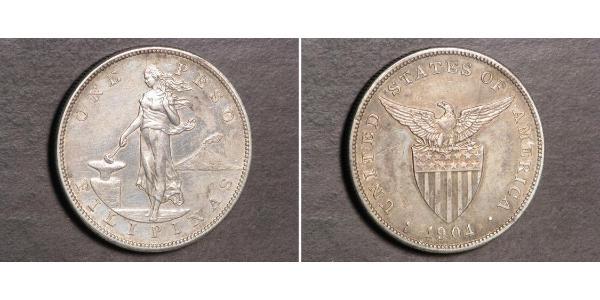 1 Peso Filipinas Plata 