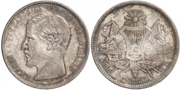 1 Peso Guatemala Plata 