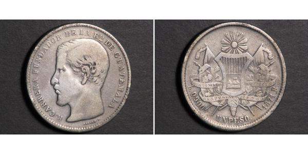 1 Peso Guatemala Plata 