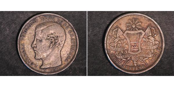 1 Peso Guatemala Plata 