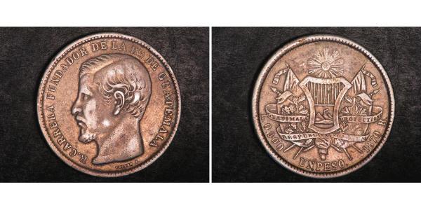 1 Peso Guatemala Plata 