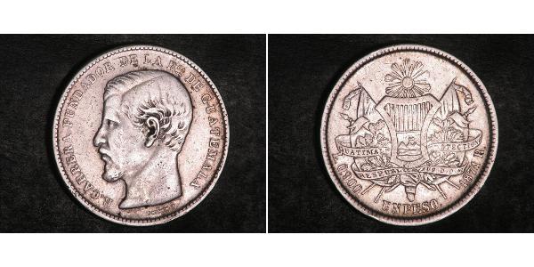 1 Peso Guatemala Plata 