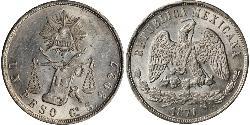 1 Peso México (1867 - ) Plata 
