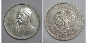 1 Peso México Plata 
