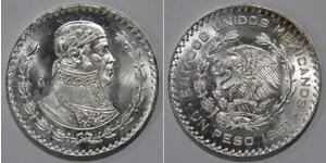 1 Peso México Plata 