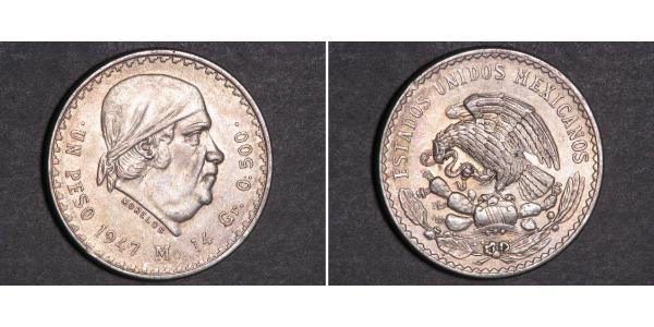 1 Peso México Plata 