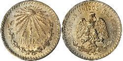1 Peso México (1867 - ) Plata 