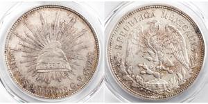 1 Peso México (1867 - ) Plata 
