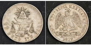 1 Peso México (1867 - ) Plata 