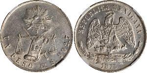 1 Peso México (1867 - ) Plata 