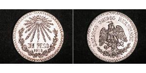 1 Peso México (1867 - ) Plata 