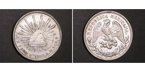 1 Peso México (1867 - ) Plata 