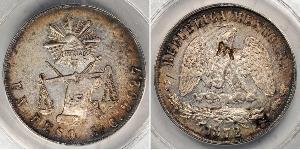 1 Peso México (1867 - ) Plata 