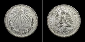 1 Peso México (1867 - ) Plata 