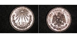 1 Peso México (1867 - ) Plata 