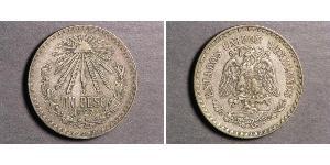 1 Peso México (1867 - ) Plata 