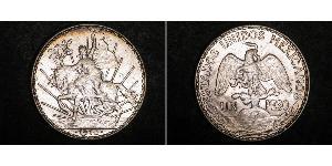 1 Peso México (1867 - ) Plata 