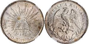 1 Peso México (1867 - ) Plata 