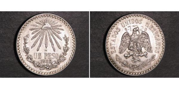 1 Peso México (1867 - ) Plata 