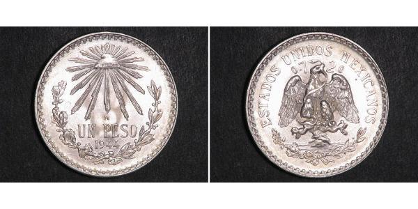 1 Peso México (1867 - ) Plata 