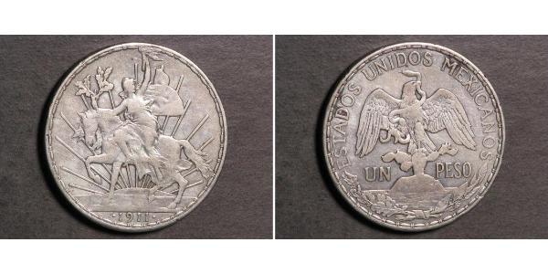 1 Peso México (1867 - ) Plata 