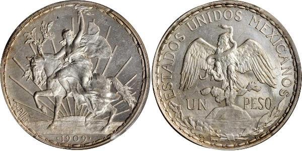 1 Peso México (1867 - ) Plata 