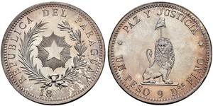 1 Peso Paraguay (1811 - ) Plata 