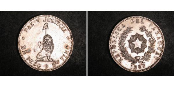 1 Peso Paraguay (1811 - ) Plata 