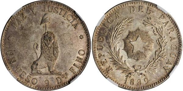 1 Peso Paraguay (1811 - ) Plata 