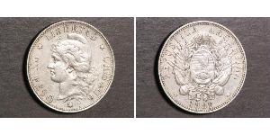 1 Peso República Argentina (1861 - ) Plata 