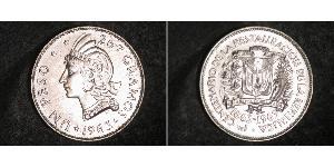 1 Peso República Dominicana Plata 