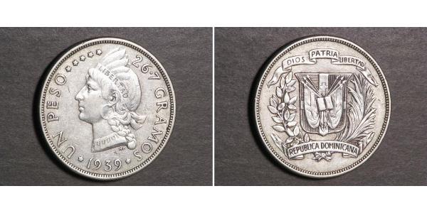 1 Peso República Dominicana Plata 
